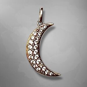 925 sterling silver pendant creacent
